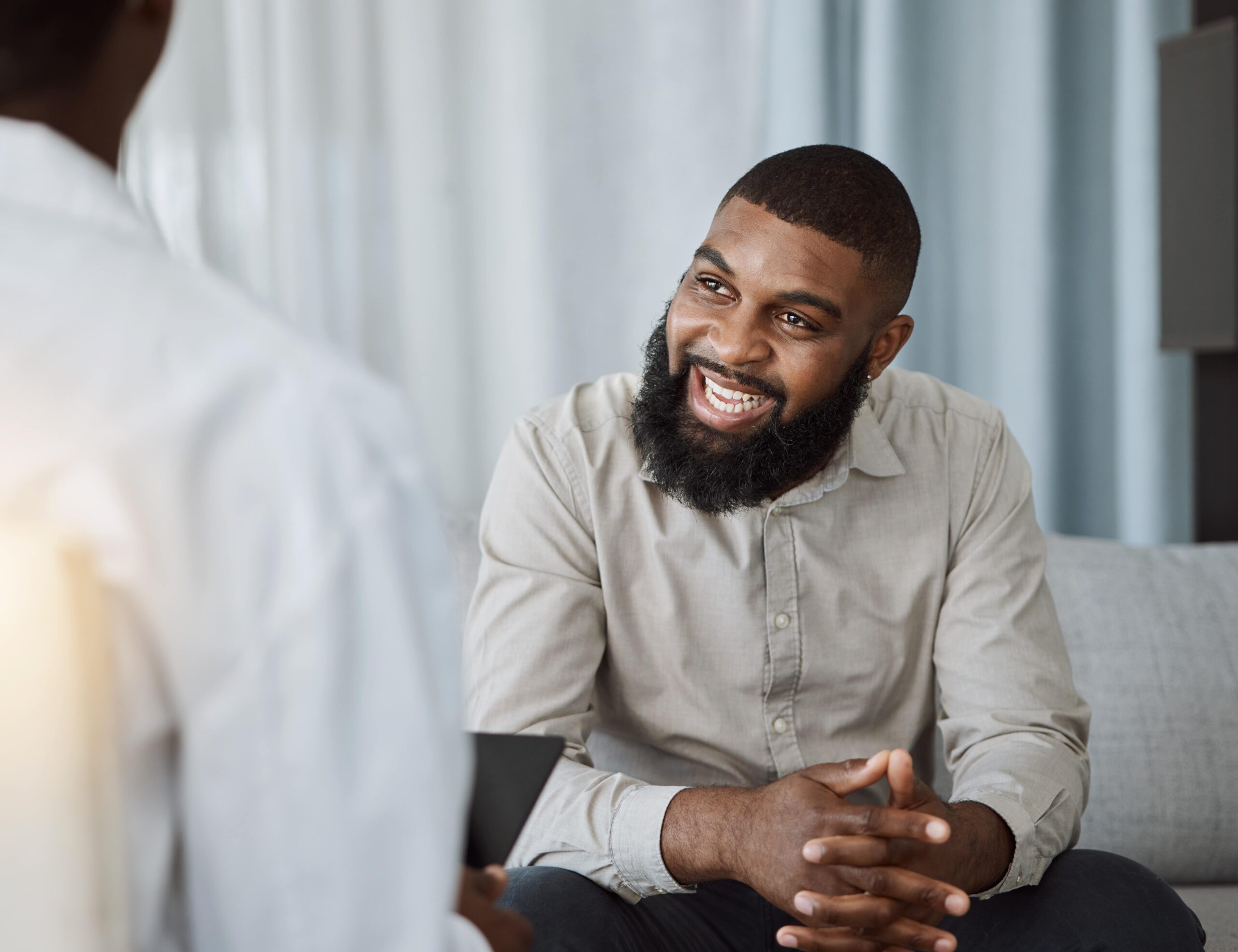 Man attending evening IOP in Worcester, Massachusetts