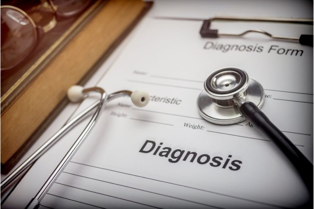 psychiatric diagnosis form with guidance from the DSM-5