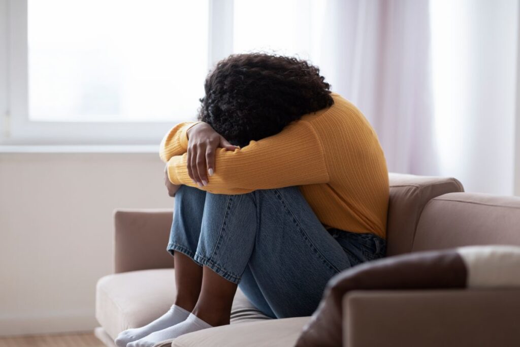 woman with depression