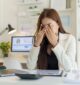 woman with high functioning depression feels stressed at work